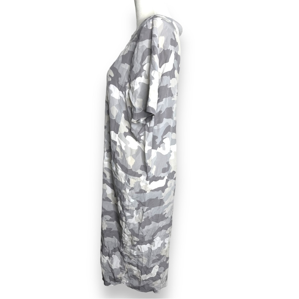 Pure Dkny camouflage silk set dres and jacket vintage size small - Picture 6 of 15